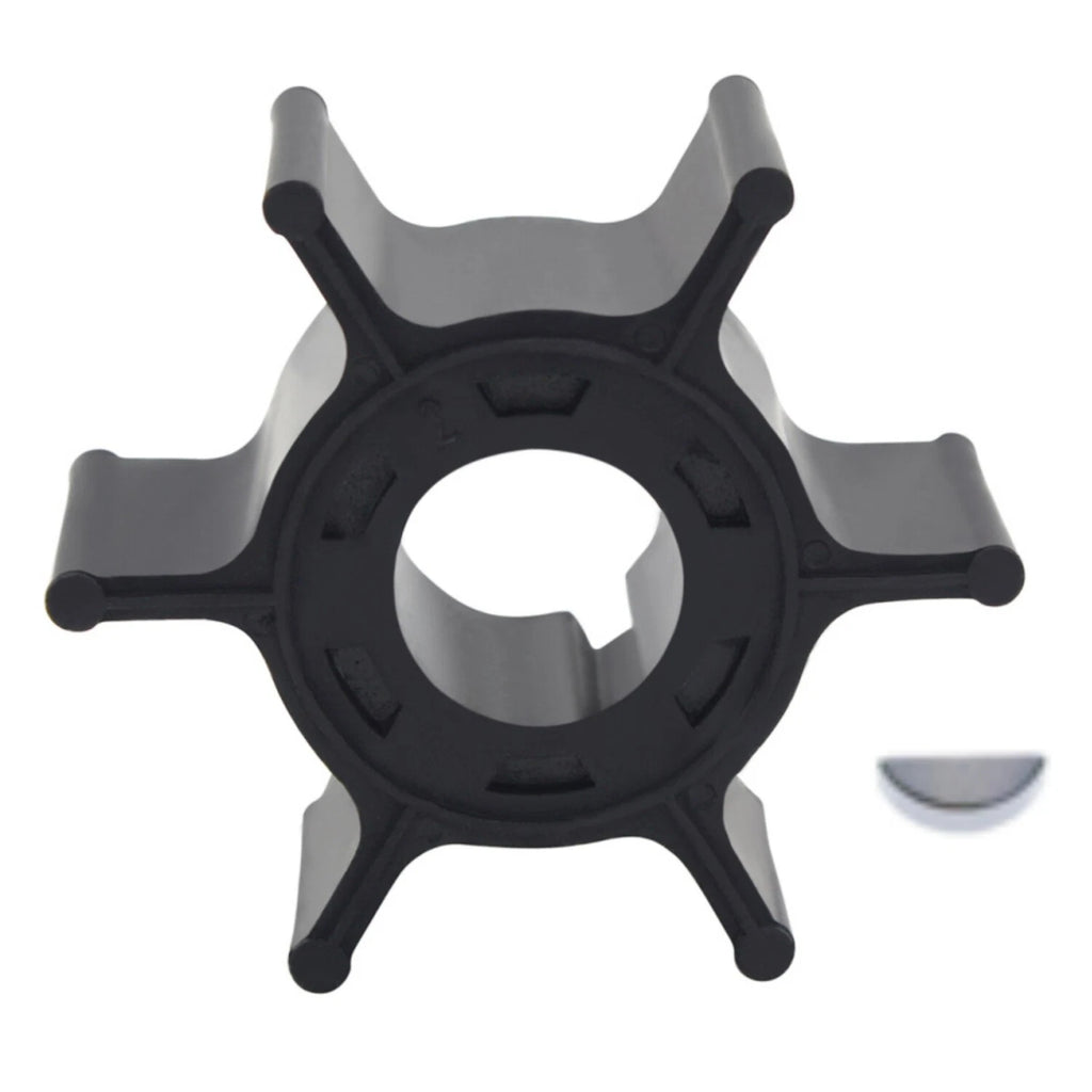 Water Pump Impeller with Key for Yamaha 2-Stroke 6 8 HP Outboard (6G1-44352-00)