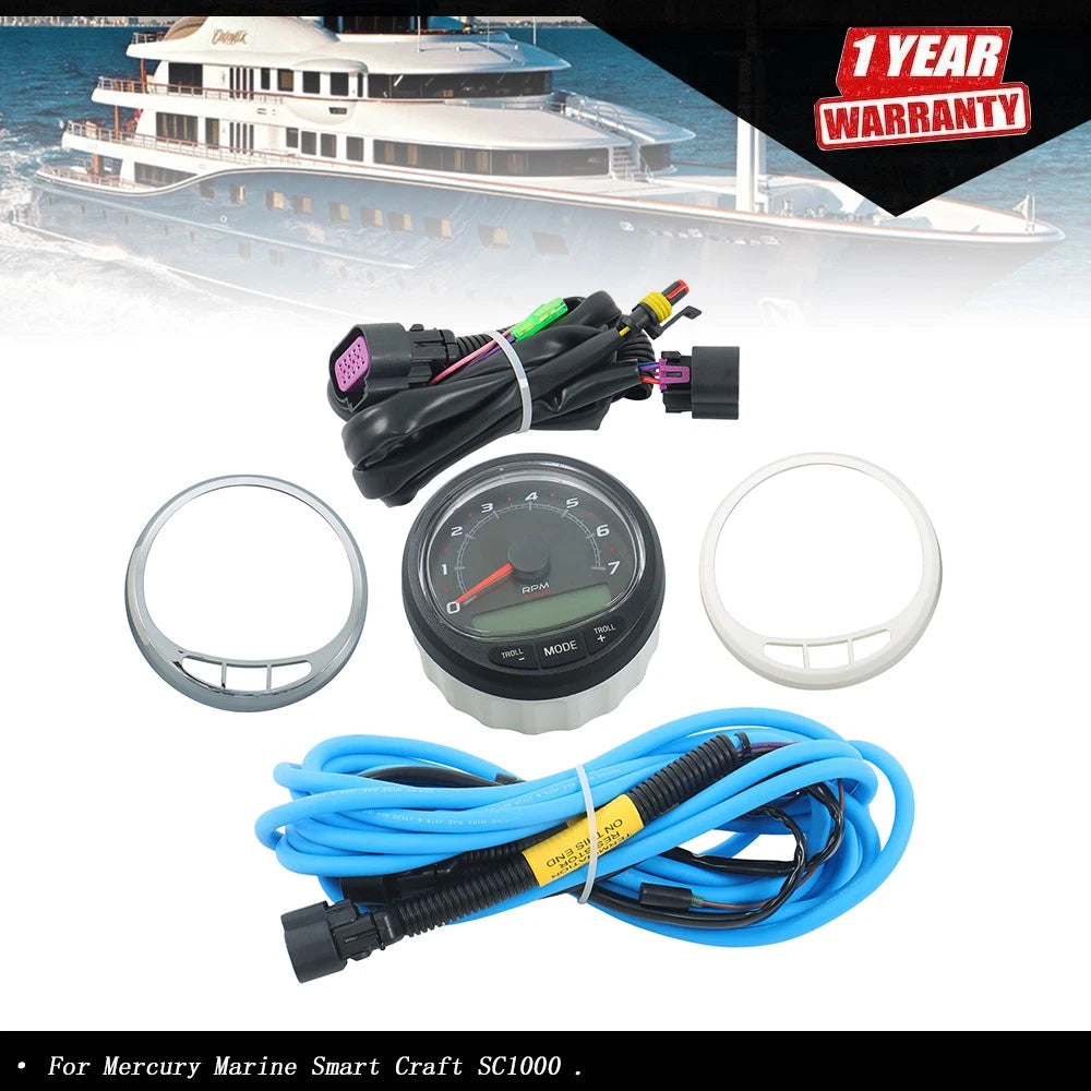 Tachometer for Mercury Smart Craft SC1000 (79-8M0135641, 8M01010991)
