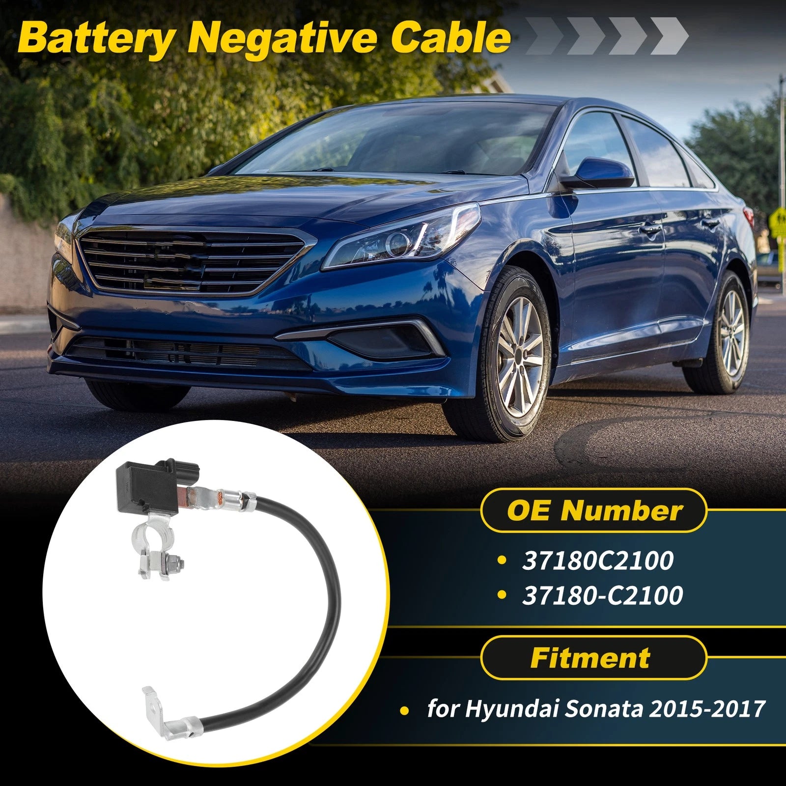 Battery Negative Cable Replacement for Hyundai Sonata 2015–2017 (37180-C2100)