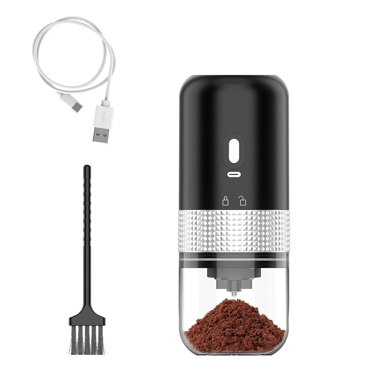 Electric Coffee Grinder for USB Rechargeable Automatic Coffee Bean Grinder