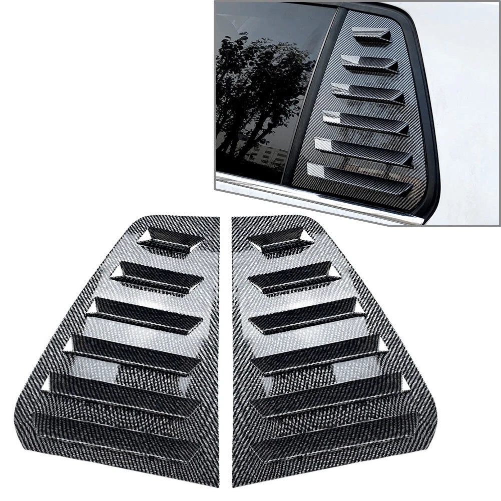 Rear Window Side Vent Shutter Louver Cover Trim Fit VW Golf MK7 MK7.5 14-19 Pair