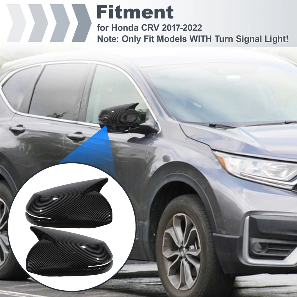 2PCS Left Right Rear View Mirror Cover Replacement for Honda CRV (2017–2022)