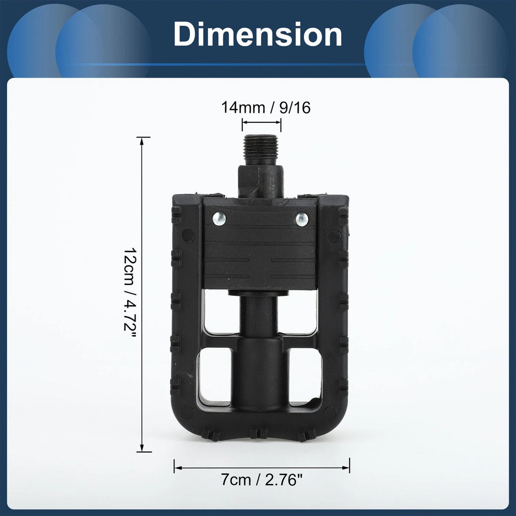 Bicycle Pedals 9/16 Inch Foldable Plastic Replacement for BMX MTB Road Bike (—)