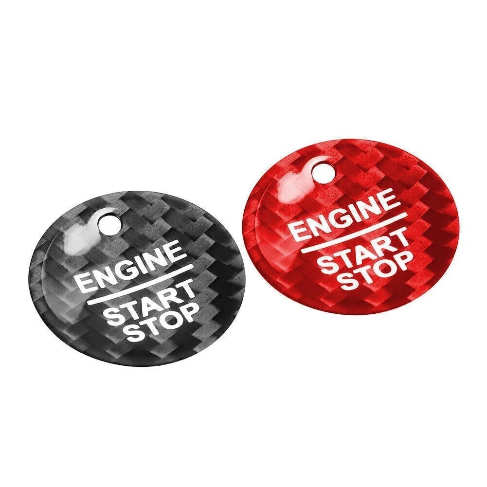 Carbon Fiber Keyless Engine Push Start Button Trim for Ford F-150 Raptor