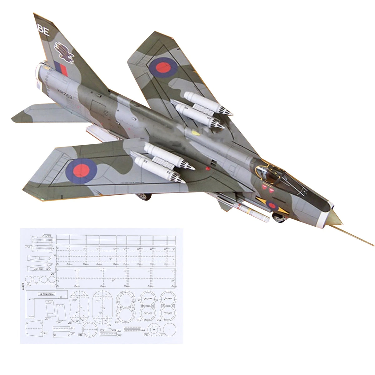 1/33 Scale British F Mk.6 Fighter Model Kit