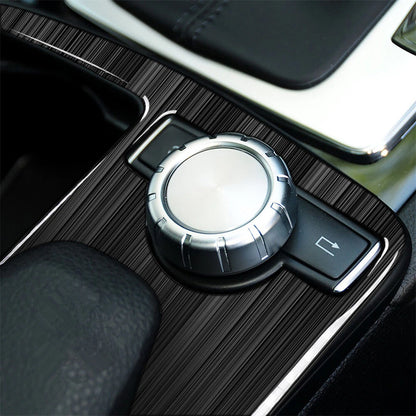 Carbon Fiber Cup Holder Panel Cover Trim for Mercedes Benz C Class (2007–2013)