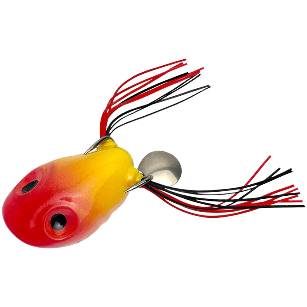Spinner Equipped Lure 5g with Soft Silicone Body and Strong Hook Penetration