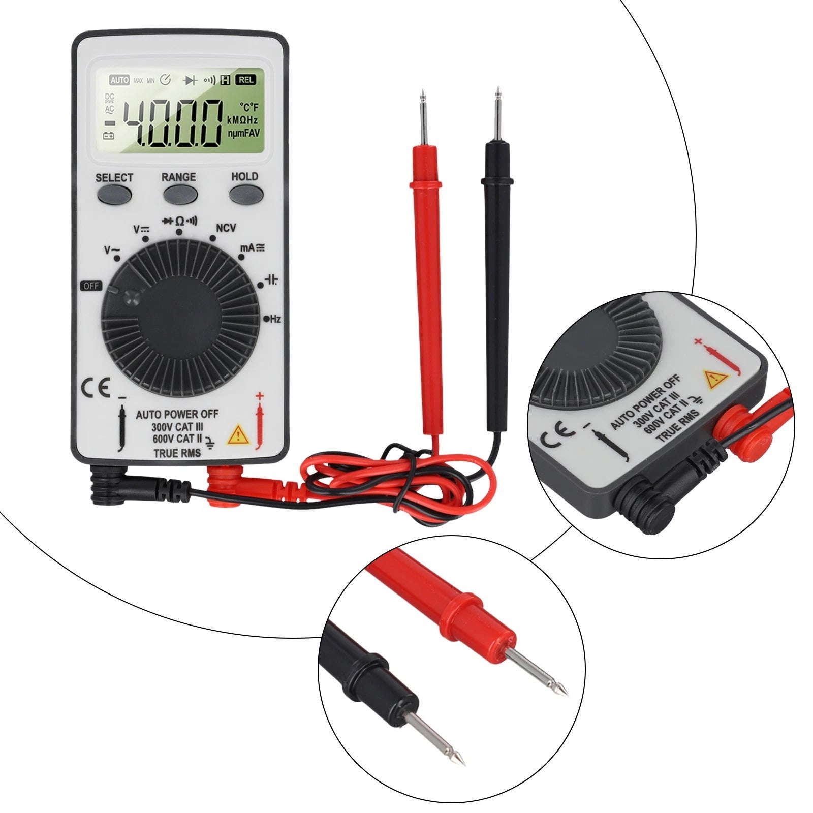 AN101 Multimeter for Voltage and Current Detection (Compact Tool)