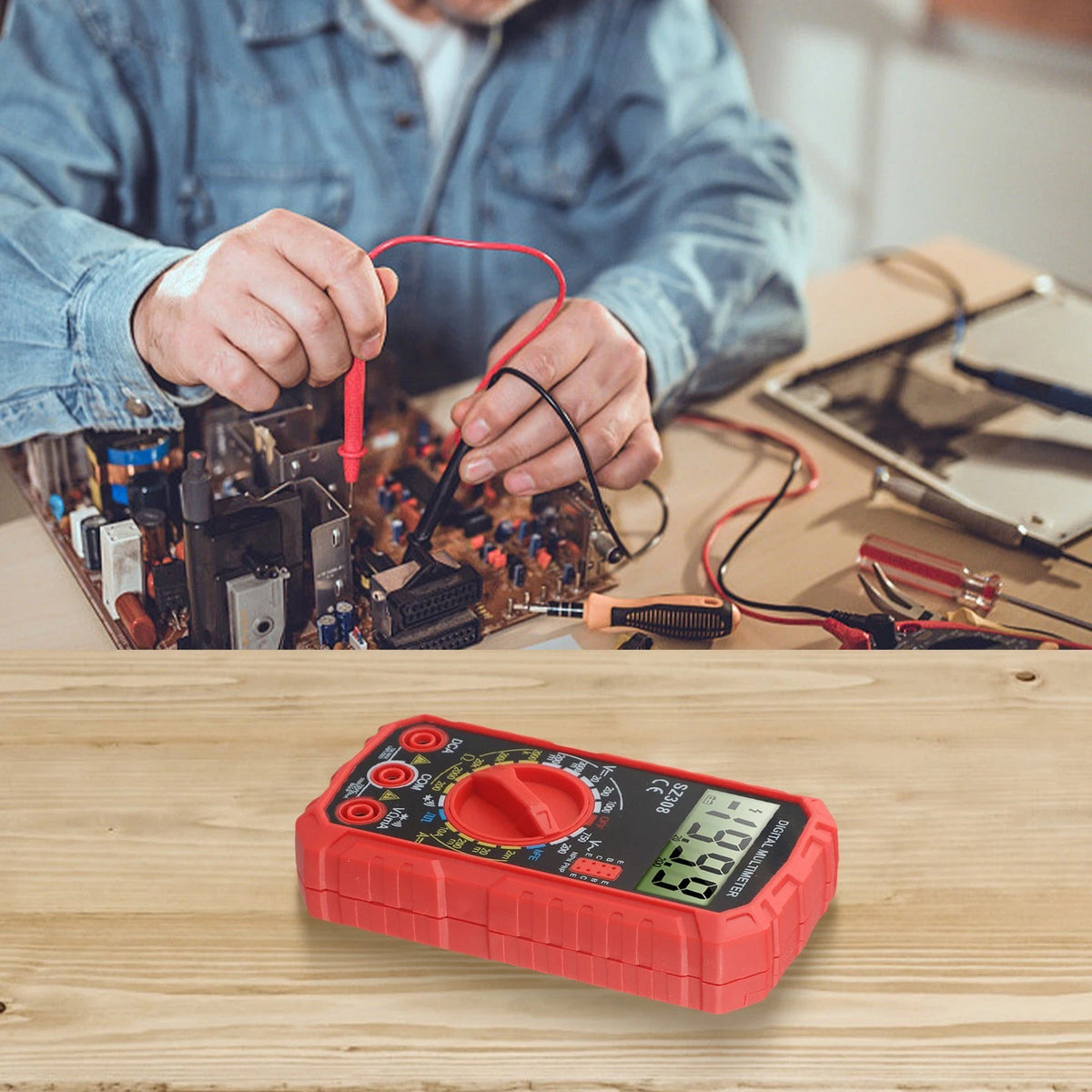 Handheld LCD Multimeter SZ308 for Various Electrical Applications