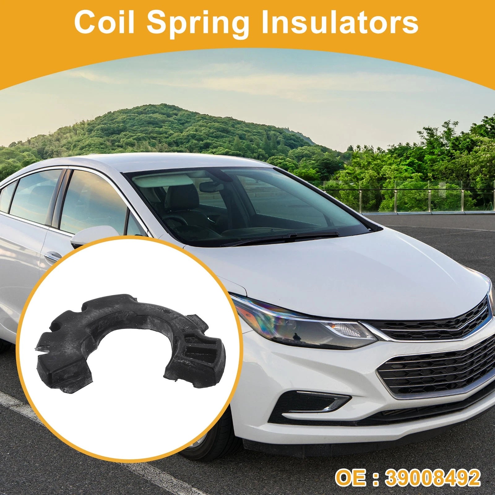 Front Lower Coil Spring Insulators for Chevrolet Cruze (2016–2019)