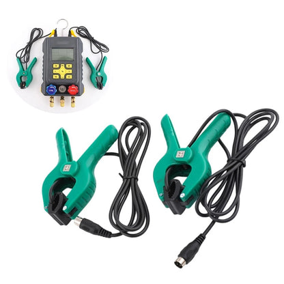 Handheld Green Sensor Clamp for AC Manifold Gauge Systems