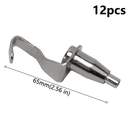 12 Piece Set of Adjustable Art Gallery Hooks for Secure Display