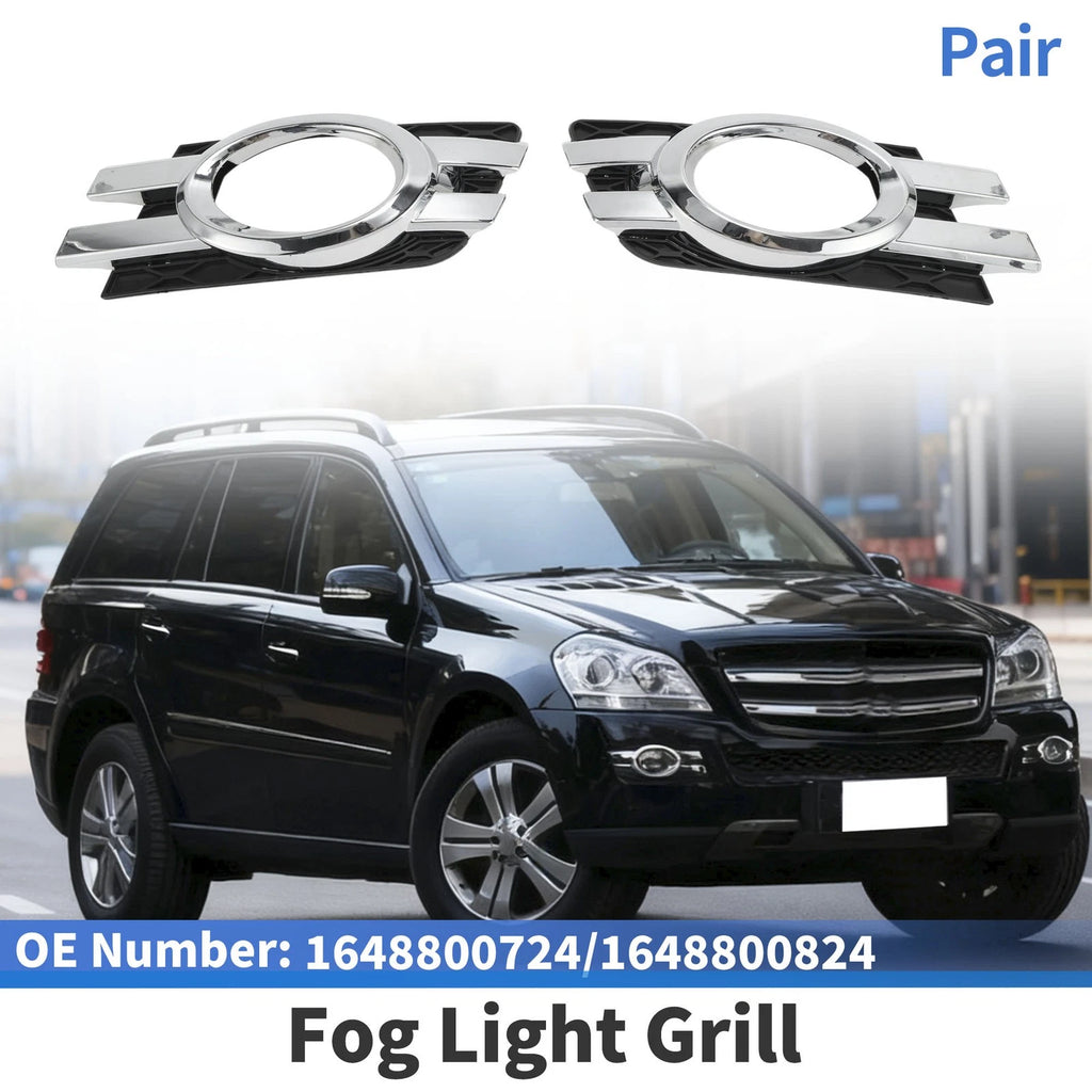 Front Left Right Bumper Fog Light Cover Replacement for Mercedes-Benz (2000–2006)