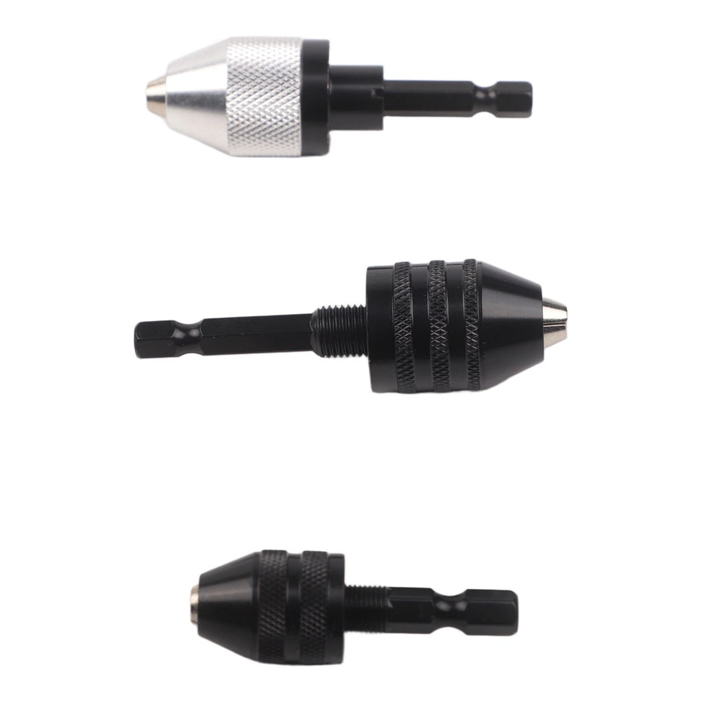 3 Piece Drill Chuck Adapter Hex Shank Quick Change Tool for