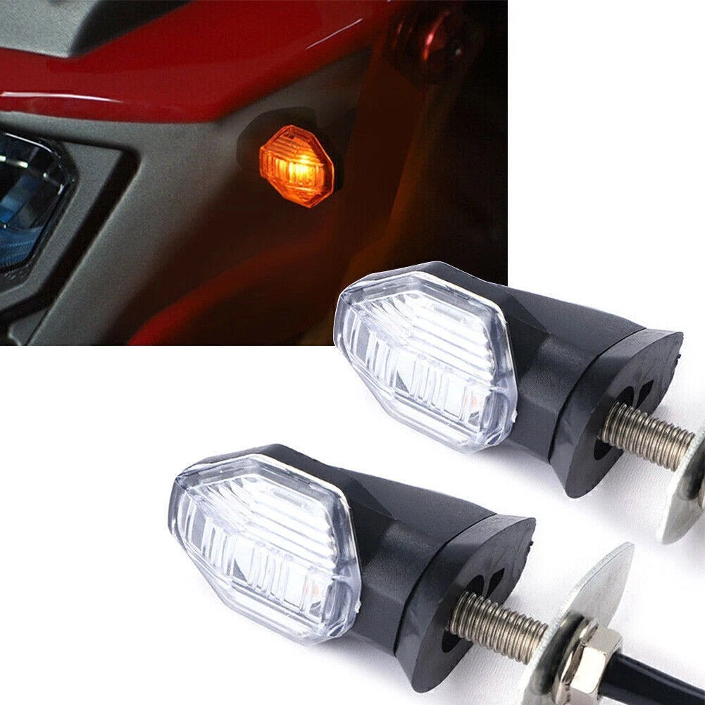 2X LED Turn Signal Lights for Motorcycle Universal 12V