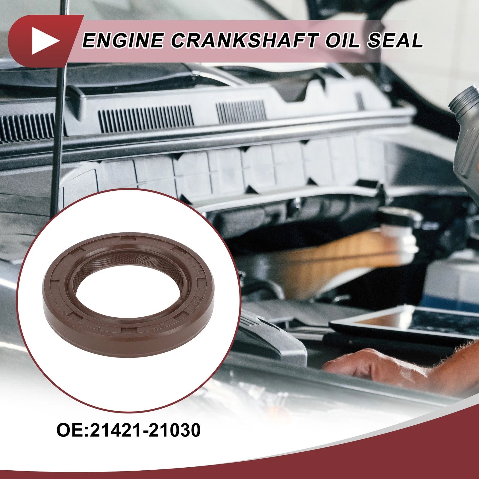 Front Crankshaft Oil Seal for Hyundai Excel Scoupe (1990–1994)