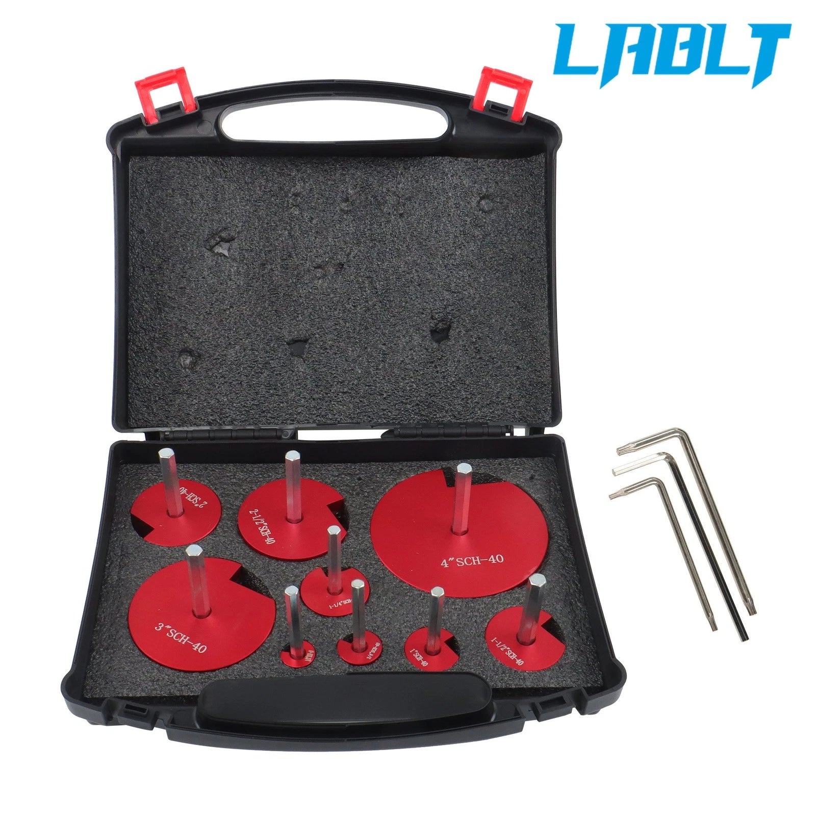9-Pack PVC Pipe Reamer Plumbing Tools Kit