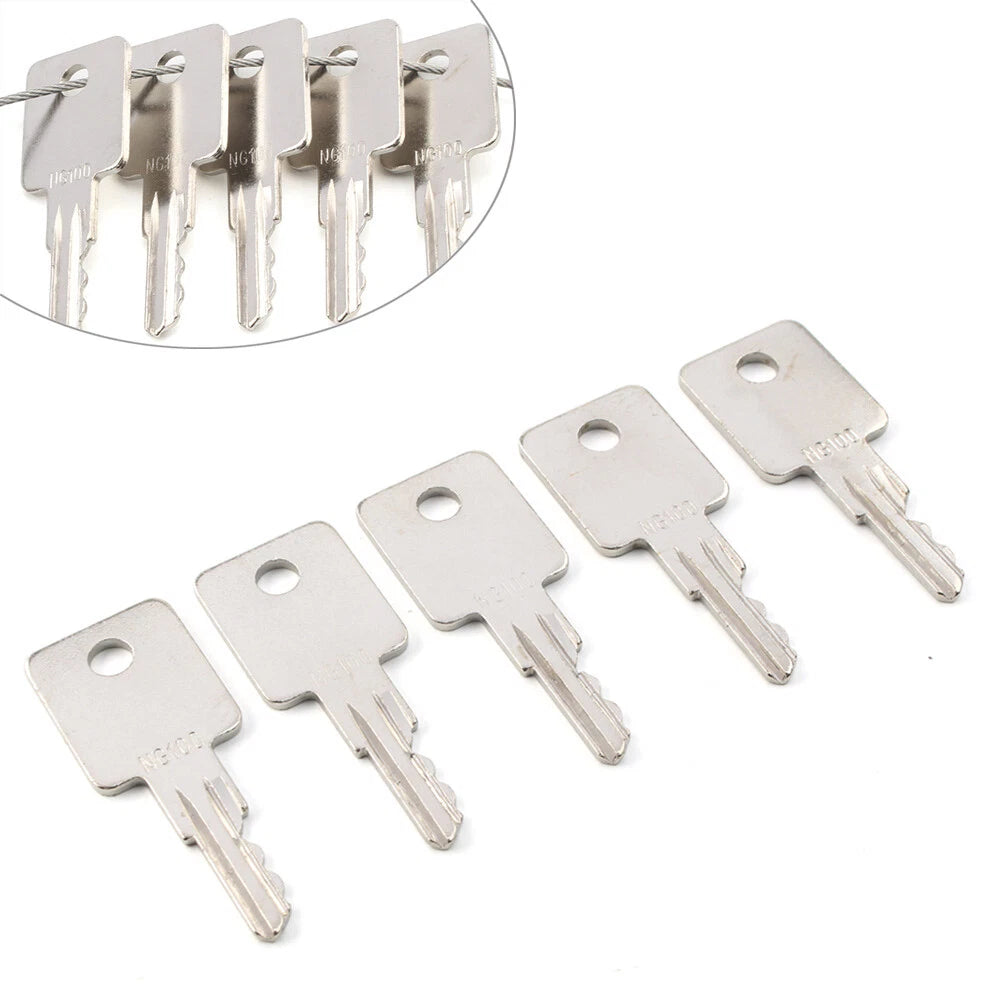 5PCS Ignition Keys Heavy Equipment Construction NG100 Fit For Advance For Arrow