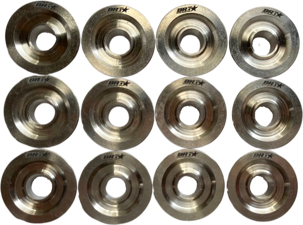 Set of 4 Titanium Retainers for Sea-Doo RXP RXT GTX GTR 4TEC (Fits: 215)