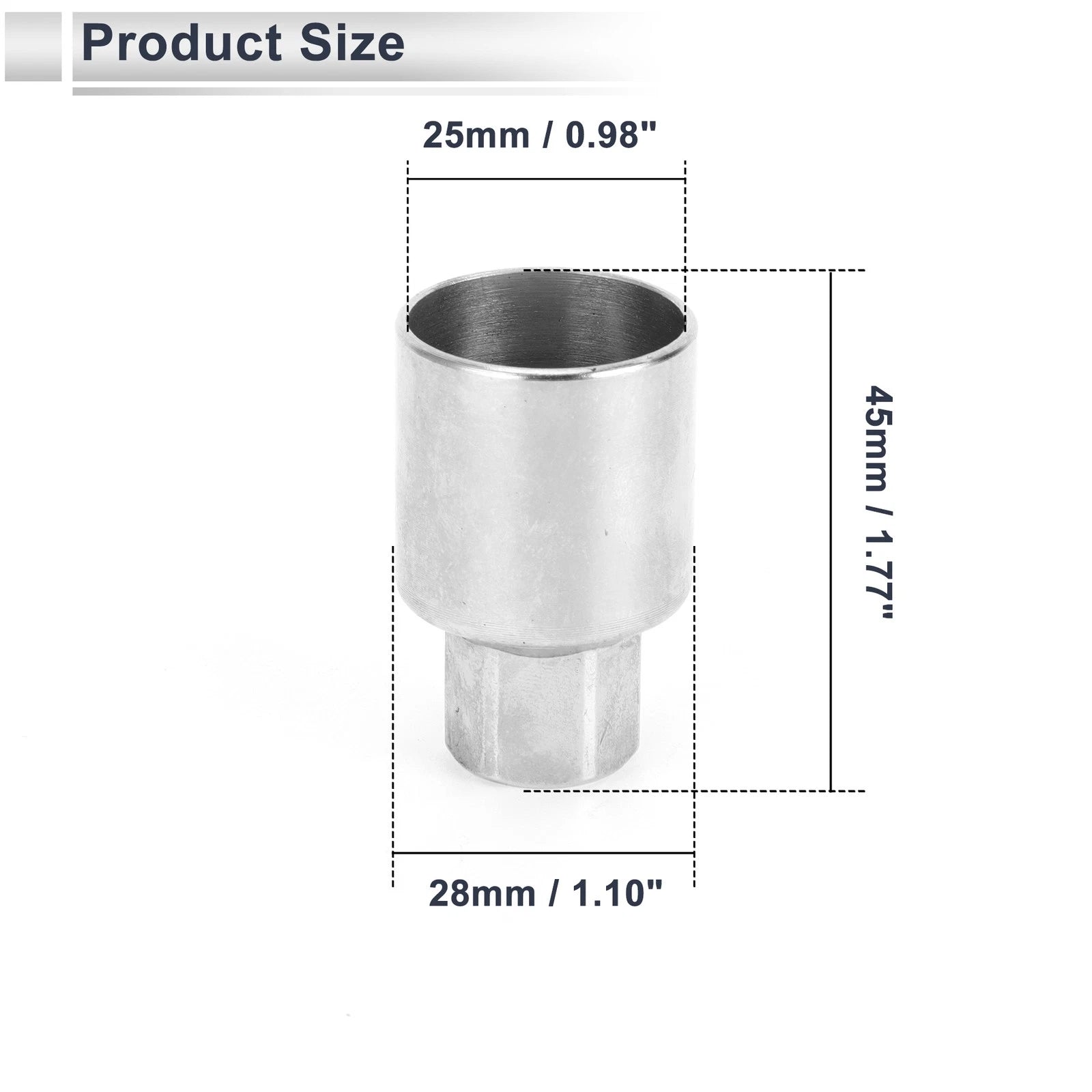 Wheel Lock Lugnut Antitheft Key Socket for Jeep Compass (2007–2023)