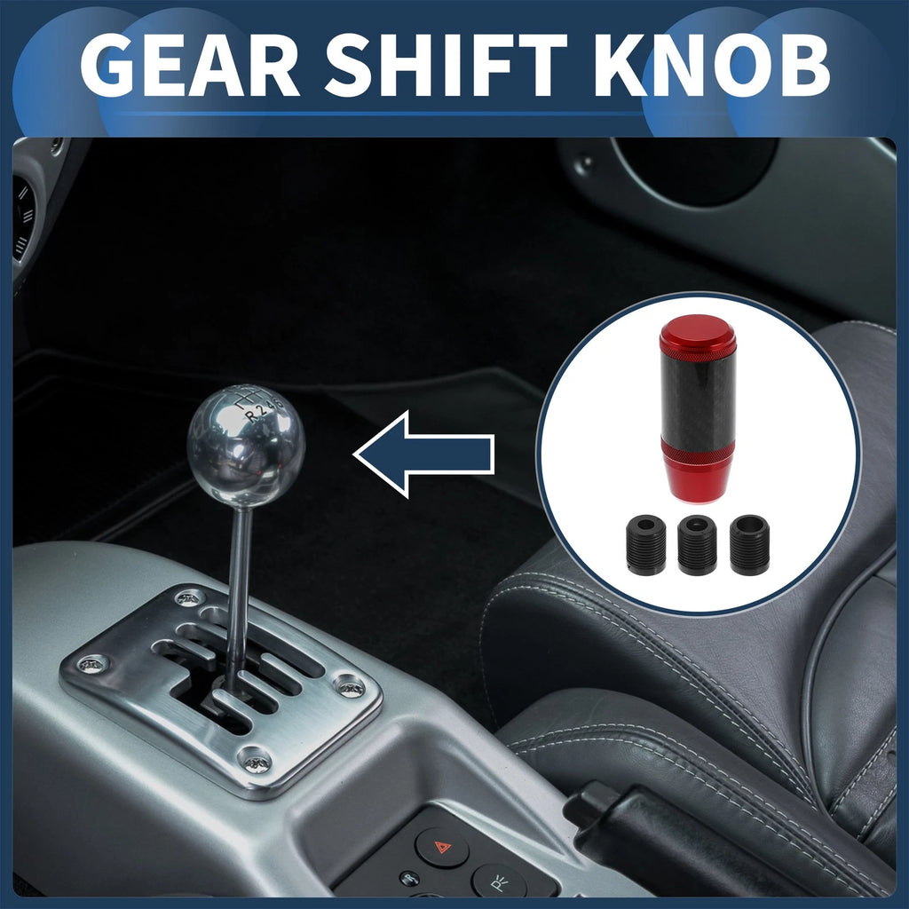 Shift Knob with 3 Adapters for Universal Fit (Automatic/Manual)