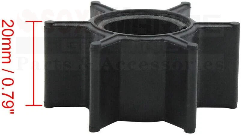 Water Pump Impeller with Key for Nissan Tohatsu 25 30 35 40 HP