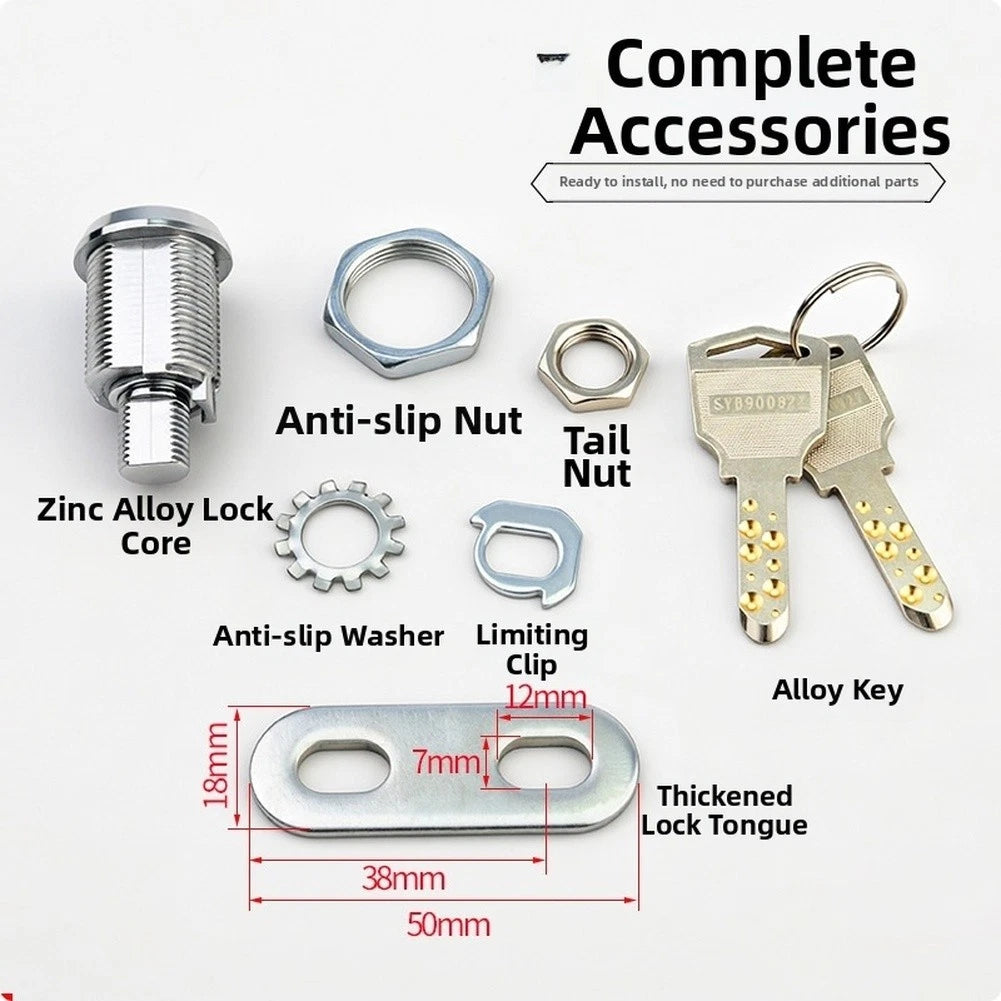 Zinc Alloy Double Sided Ball Lock for Cabinets Tool Boxes (2010–2023)