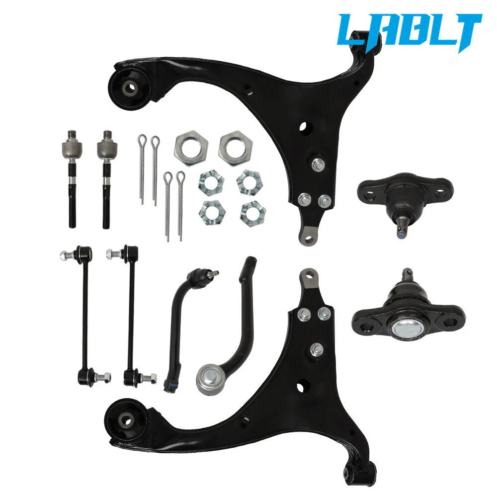 Front Control Arm Kit Sway Bar Link Tie Rod for Hyundai Elantra (2007–2012)