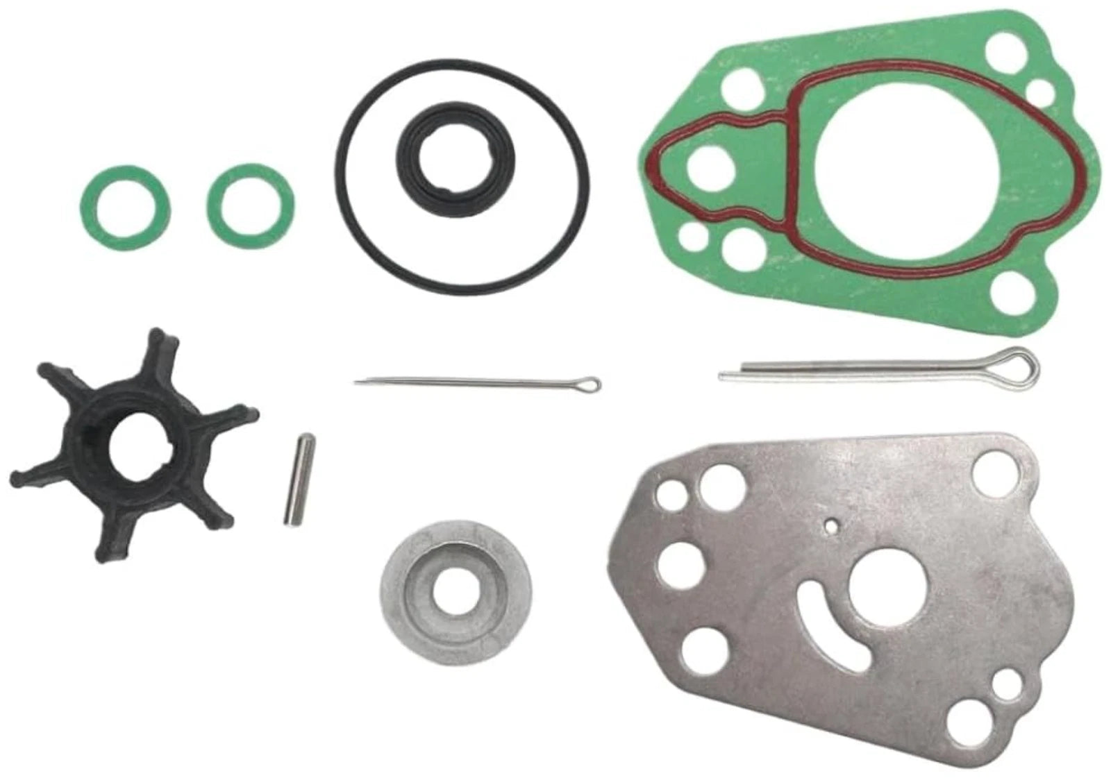 Outboard Water Pump Impeller Repair Kit 17400-97810 for Suzuki 2-2.5 HP (1990–2023)