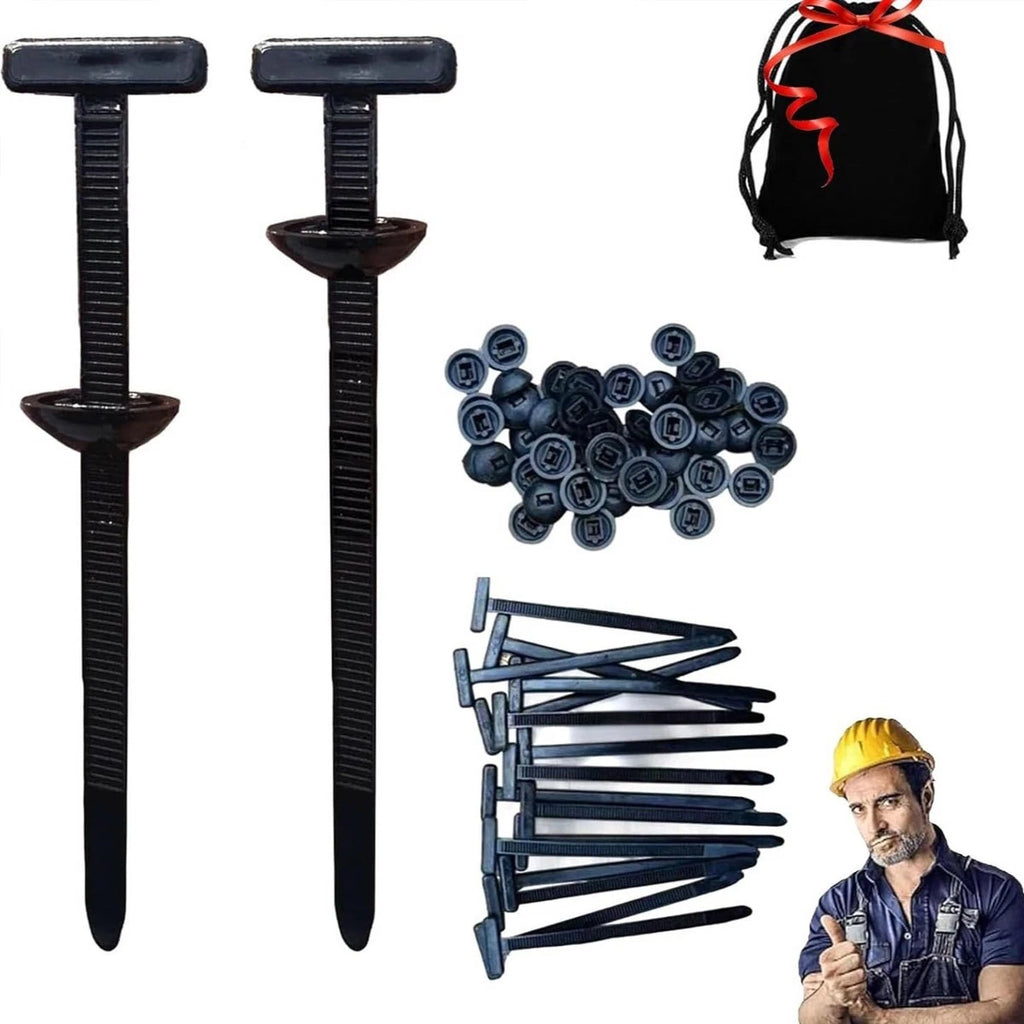 100pcs Self Locking Nylon Cable Ties for Automotive Use