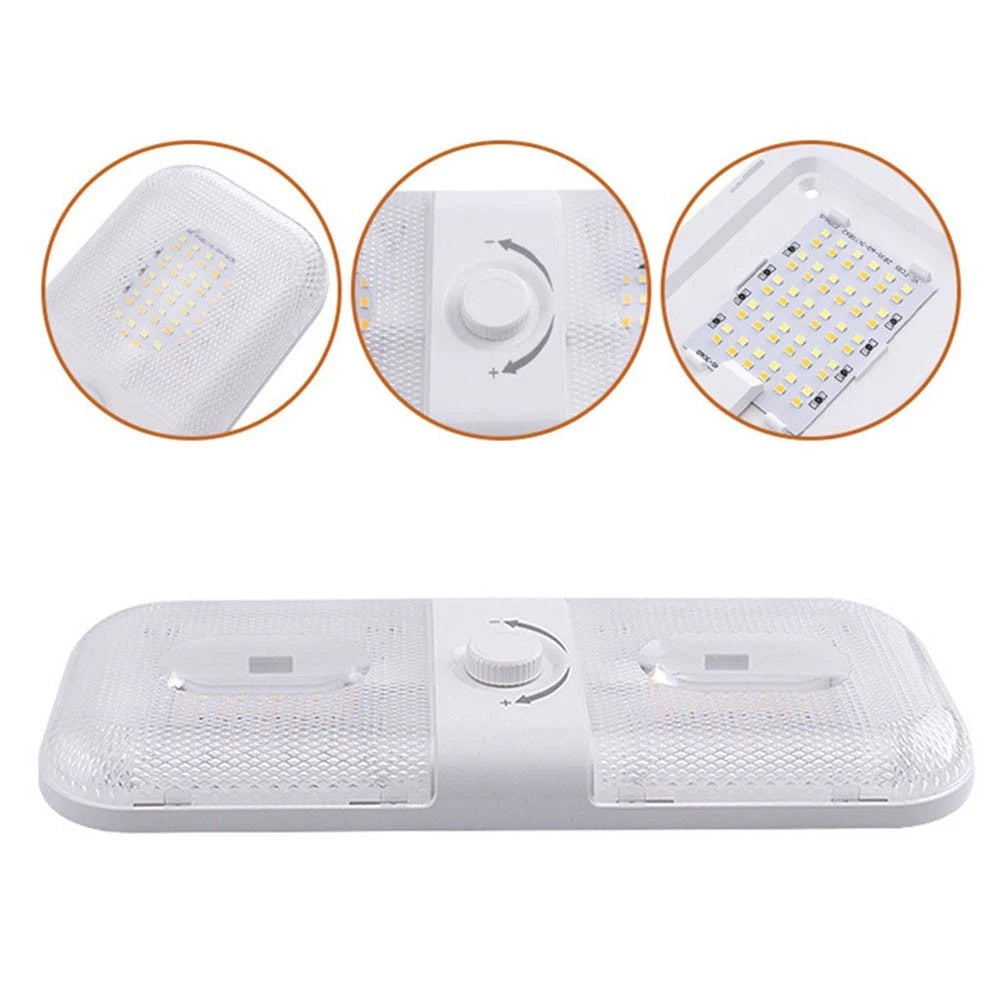 Adjustable 12V LED Ceiling Light for RV and Yacht