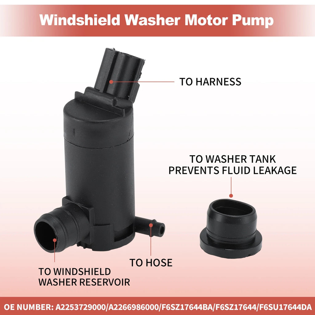 A2253729000 Windshield Washer Fluid Pump for Freightliner M2 (2003–2023)