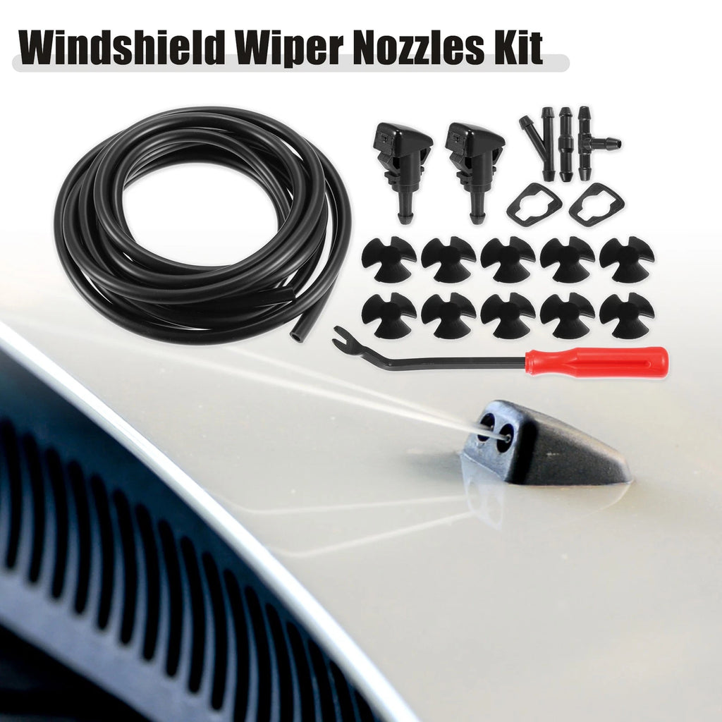 Windshield Washer Nozzle Kit Front Set for Dodge RAM (2003–2018)