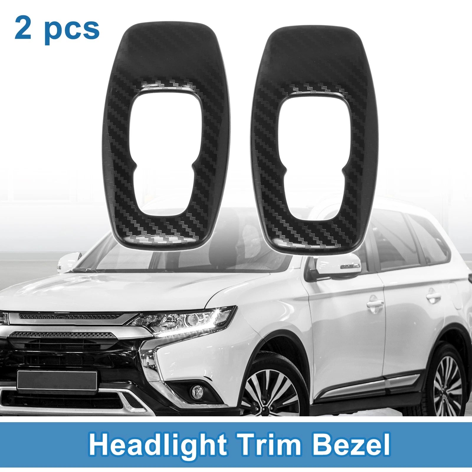 2 Pcs Headlight Trim Bezel for Mitsubishi Outlander (2022–2024)