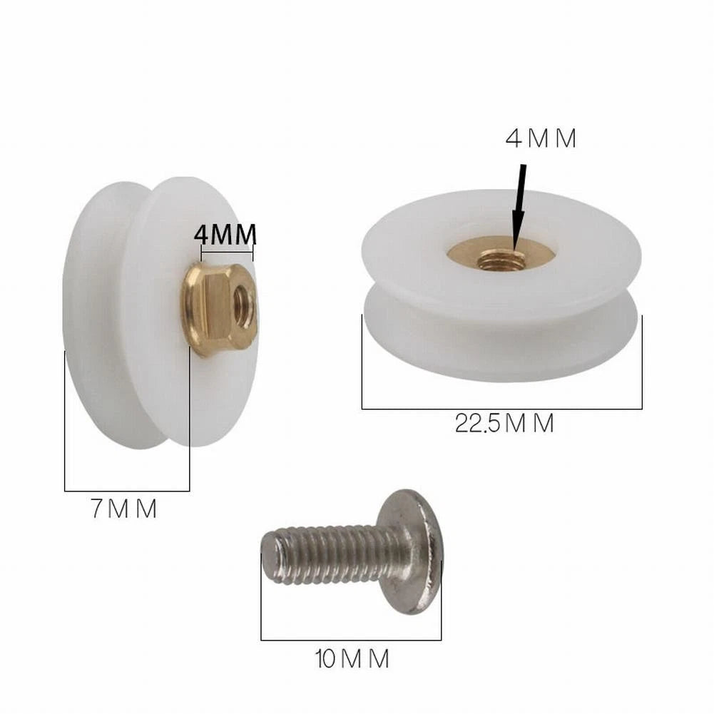 Shower Door Runners Wheels for 3 6mm Glass