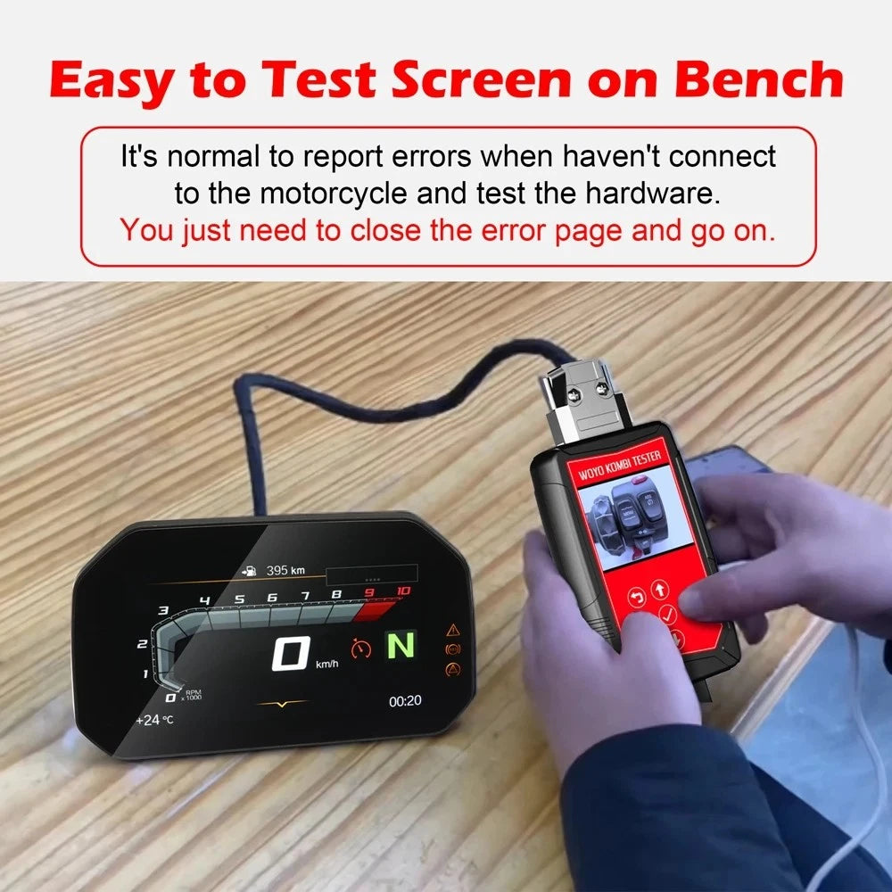 WOYO MOTO002 TFT Display Screen Tester For BMW KOMBI ECU Module Diagnostic Tool