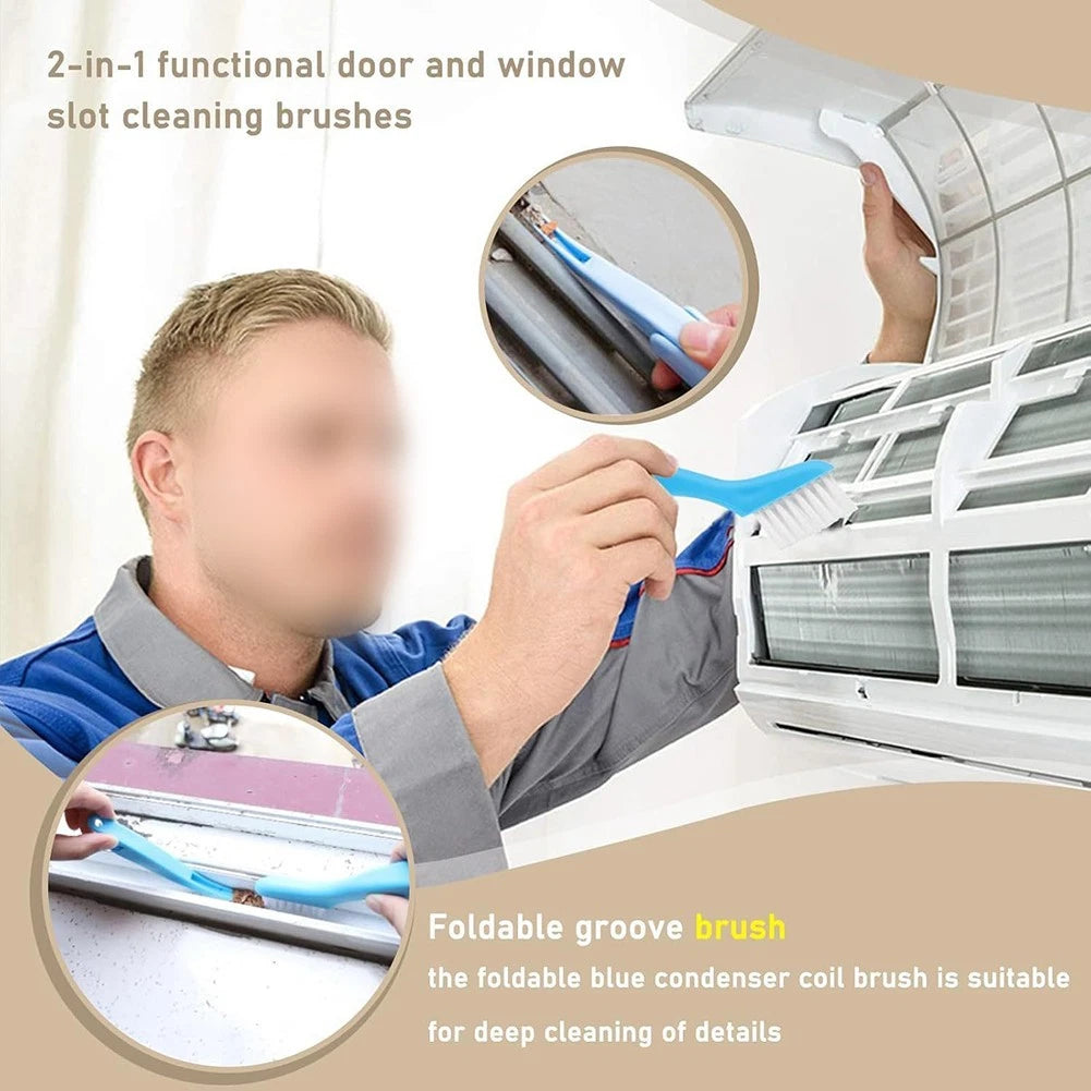 2-Piece Air Conditioner Coil Cleaning Kit for Automotive