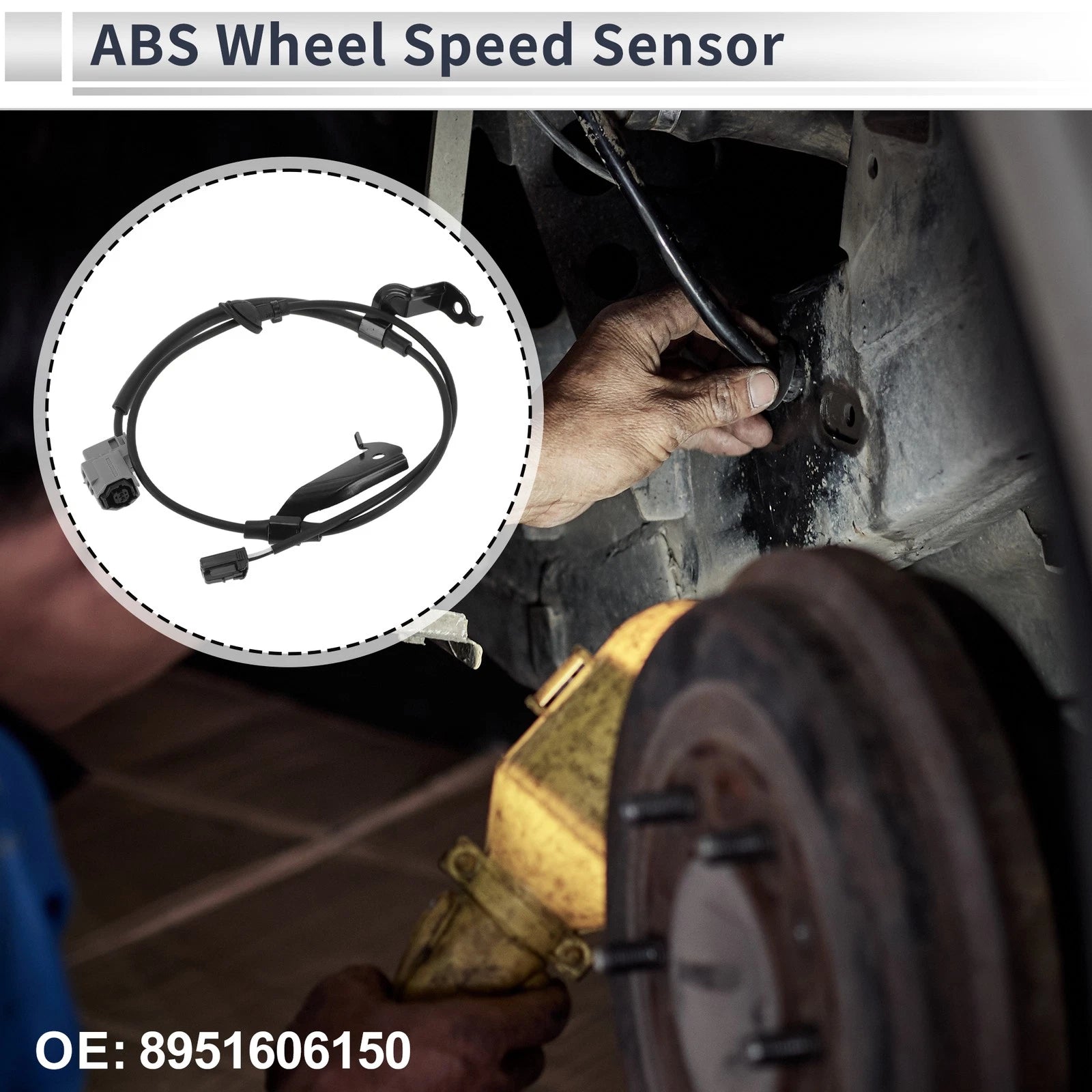 ABS Wheel Speed Sensor Replacement Rear Right for Toyota Camry (2012–2017)
