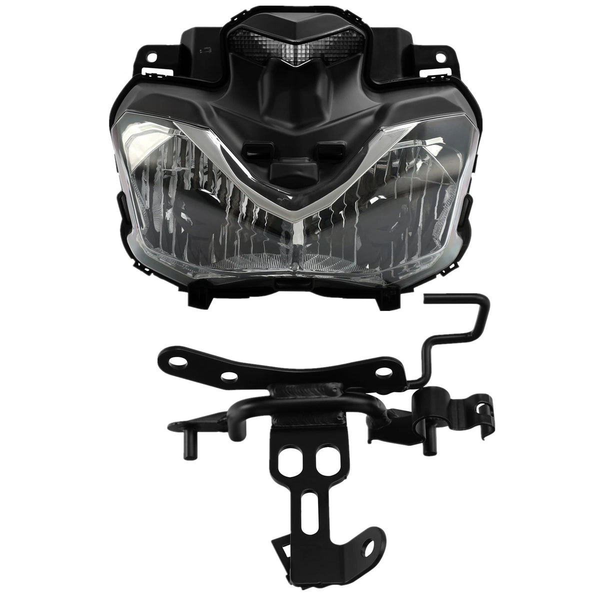 Front Headlight Assembly & Upper Fairing Stay Bracket for Kawasaki Z900 (2017–2019)