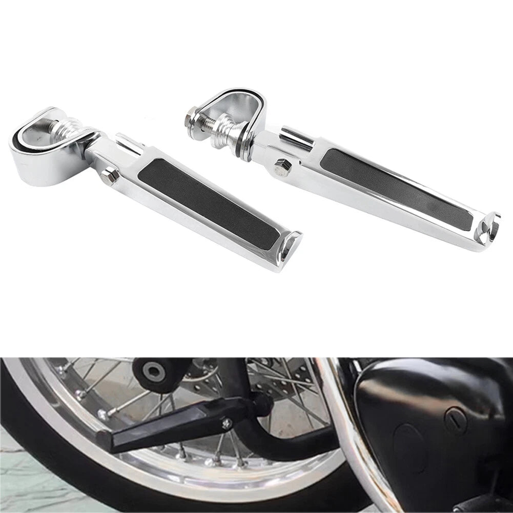 1" 1-1/4" Crash Bar Motor U-Clamp Footpeg Rests for Harley (Does Not Apply)