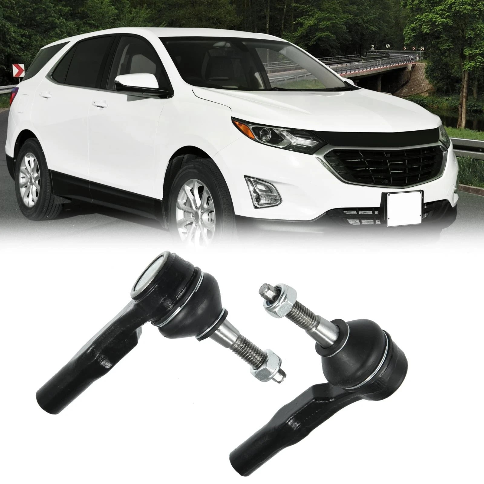 2PCS Outer Tie Rod Replacement for GMC Terrain and Chevrolet Equinox (2010–2017)