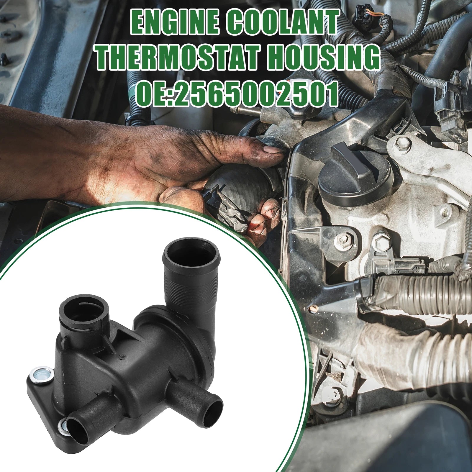 Engine Coolant Thermostat Housing Replacement for Kia Picanto SA (2004–2010)