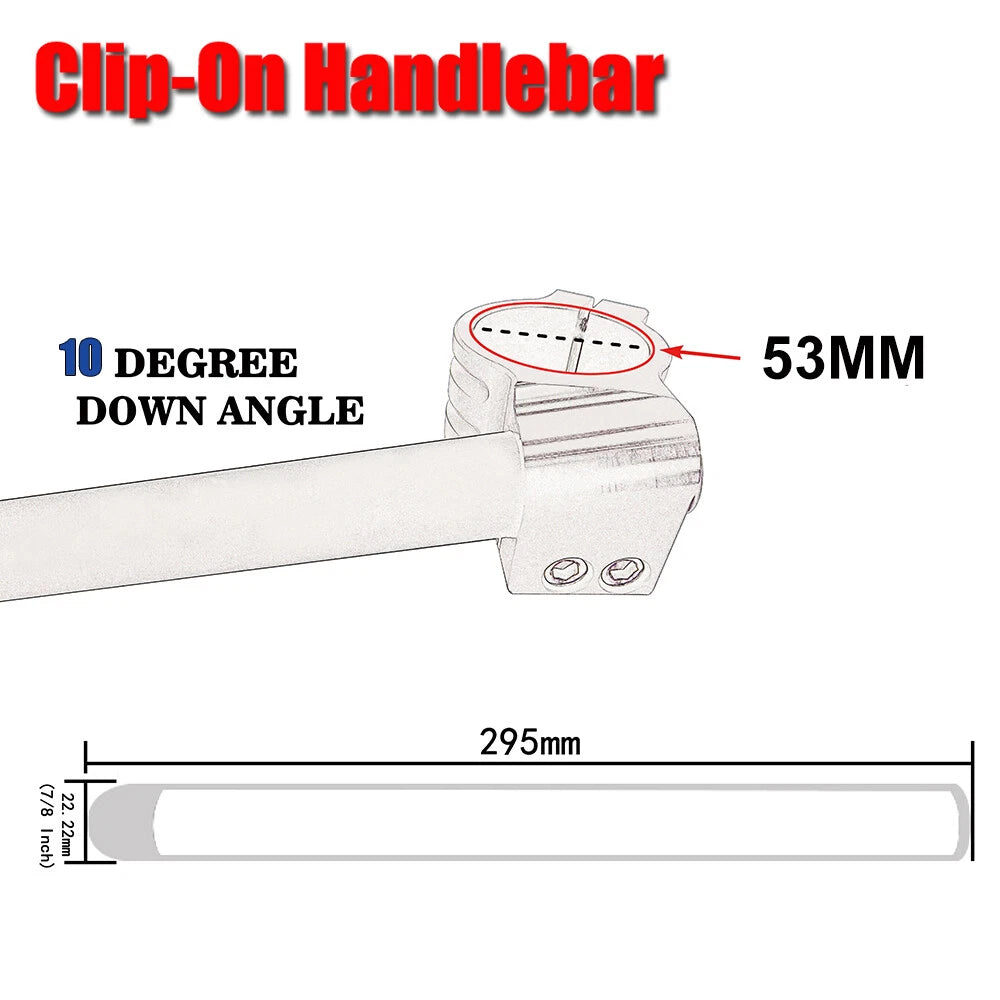 CNC Racing Clipons 7/8'' Handlebars for Ducati 749/999 (2003–2006)