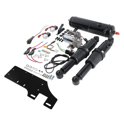 Rear Air Ride Suspension w/ Tank for Harley Touring Street Glide (1994–2025)