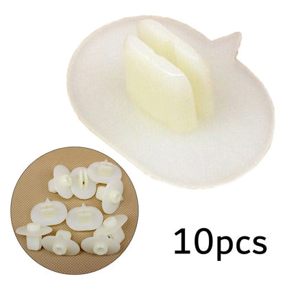 Set of 10 Nylon Nut Fastener Clips for Bumper Side