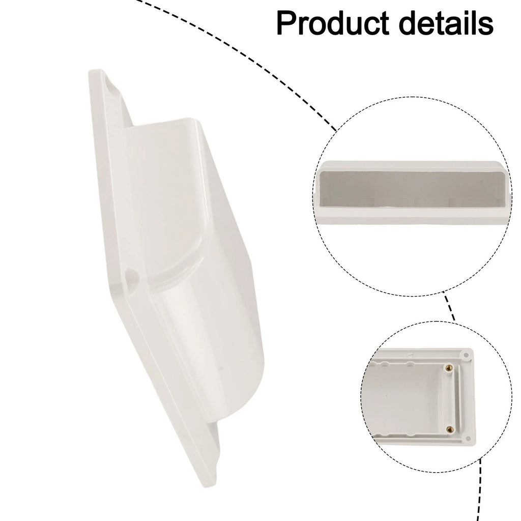 RV Side Vent Cover for Trailer Boat Yacht (White)