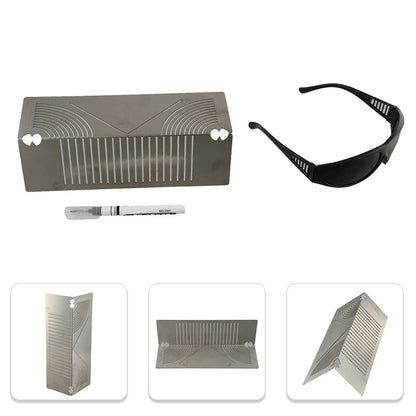 Angle & Arc Marking Ruler for Precision Metalworking Tasks