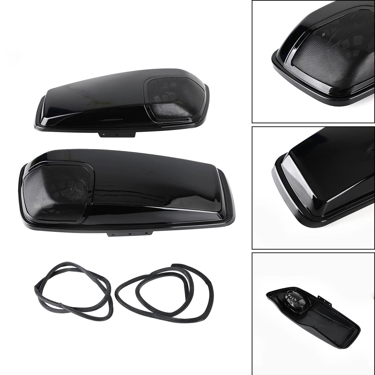 Hard Saddlebag 5x7" Speaker Lids for Harley Touring Road Street Glide (2014–2020)