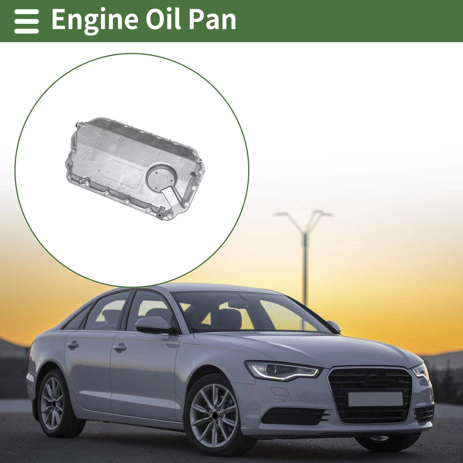 Engine Oil Pan Replacement for Audi A6 Quattro (2014–2018) Aluminum