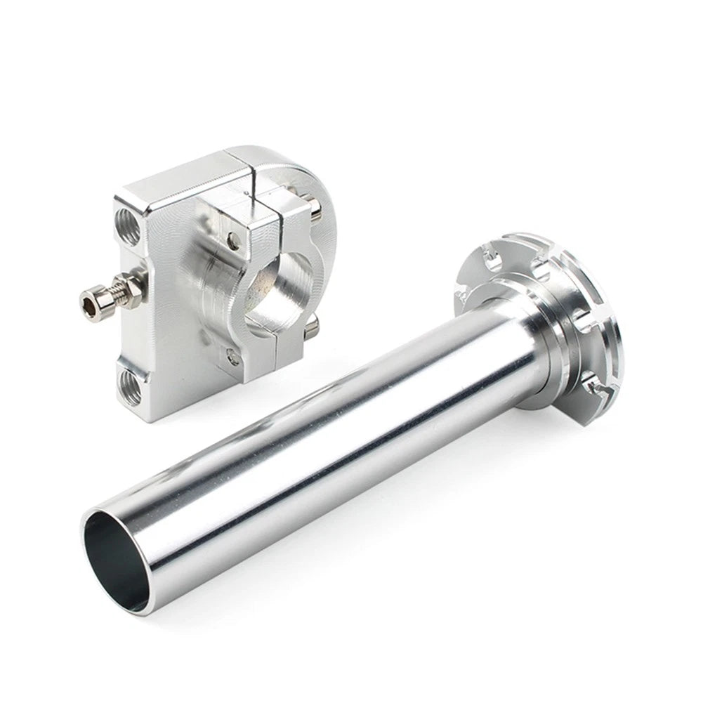 Throttle Handle Bar Tube for Universal Motorcycles (CNC Silver)